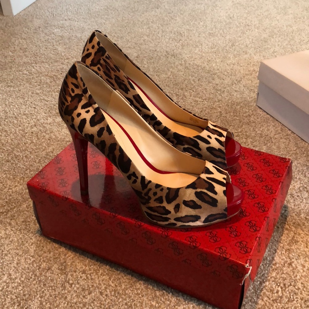 Leopard Guess heels